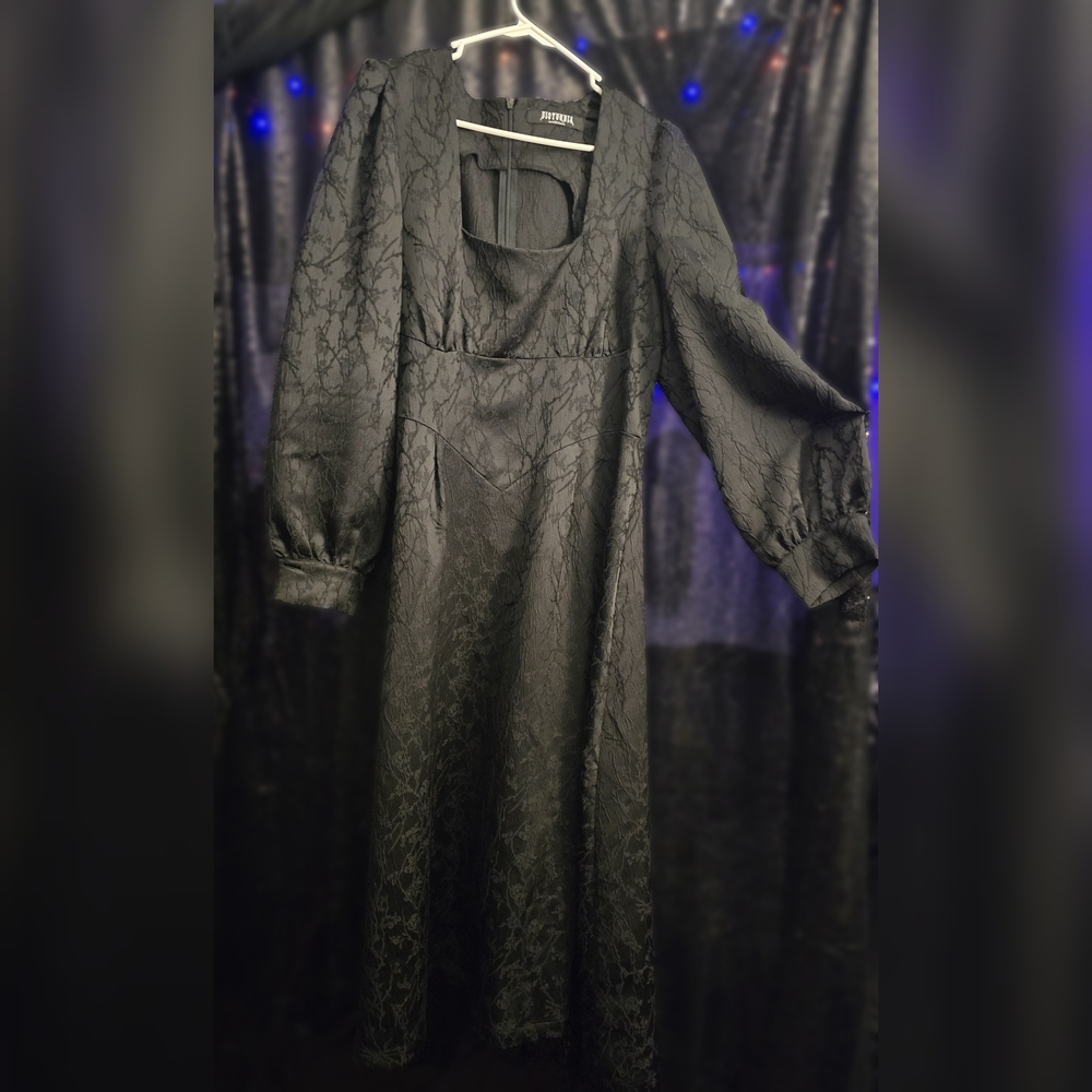 Disturbia Elegant Black Long Sleeve Dress (Like New)